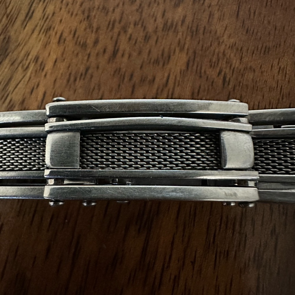 Silver Mesh Men's Bracelet